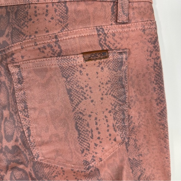 Joe’s Jeans High Water Orange Snake Skinny Ankle Denim Pants - Picture 7 of 9